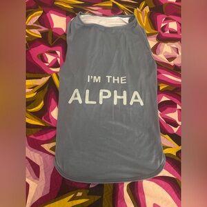 Dog “I’m The Alpha" Graphic Tank